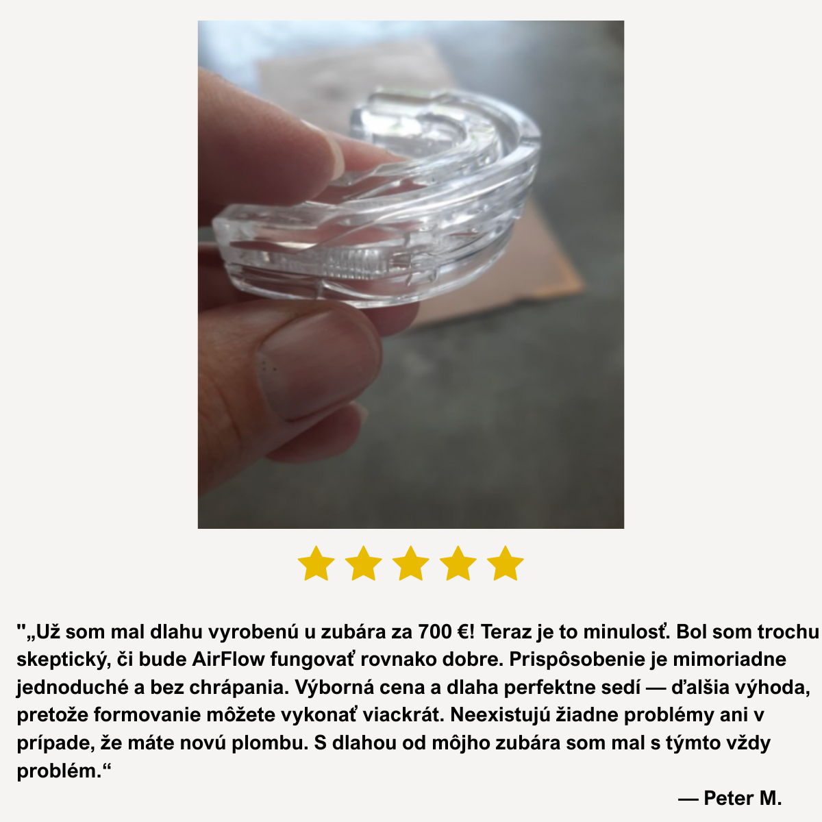 AirFlow™ – Συσκευή κατά του ροχαλητού και της υπνικής άπνοιας